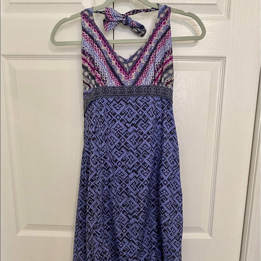 Athleta Purple and Pink Midi Dress